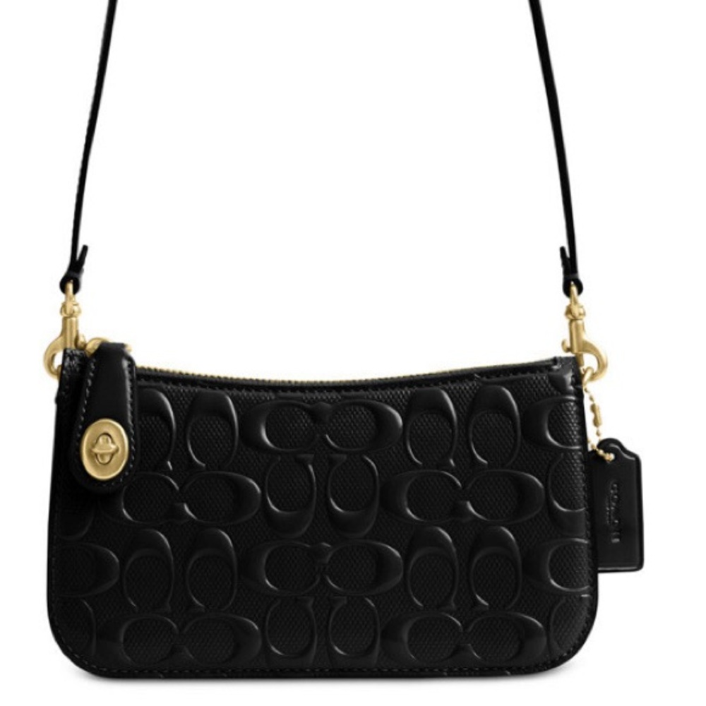Coach Penn Patent Signature Shoulder Bag